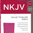 Load image into Gallery viewer, Personalized Custom Text Your Name NKJV Value Thinline Holy Bible Pink Leathersoft Red Letter Edition New King James Version