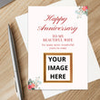 Load image into Gallery viewer, Personalized Christian Anniversary Card for Wife, Her, Personalized Christian Anniversary Card, Christian Anniversary Gift for Her, Wife Personal Gift