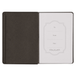 Load image into Gallery viewer, Personalized Journal Custom Text Your Name Best Dad Ever Brown Faux Leather Classic Journal - Psalm 28:7