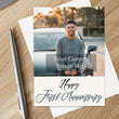 Load image into Gallery viewer, Personalized Anniversary Card for Wife Husband Custom Your Photo Image Upload Your Text Greeting Card