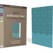 Load image into Gallery viewer, Personalized NIV Super-Giant Print Reference Bible Leathersoft Turquoise New International Version