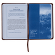 Load image into Gallery viewer, Personalized Custom Text Your Name Be Strong and Steadfast Daily Devotional Brown Faux Leather