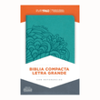 Load image into Gallery viewer, Personalized Custom Text Your Name Biblia Compacta Letra Gde. RVR 1960 Piel Imit. Aqua (RVR 1960 LGE.Print Compact Bible Leathertouch Teal)