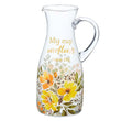 Load image into Gallery viewer, My Cup Overflows Psalm 23:5 Glass Pitcher
