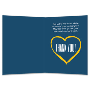 Christian Police Appreciation Card