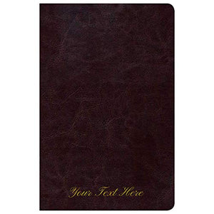 Personalized RVR 1960 Biblia de Estudio Scofield Tamano Personal Chocolate Oscuro Símil Piel (SPANISH)