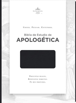Personalized Biblia de Estudio de Apologética Negro imitación piel (Spanish Edition)