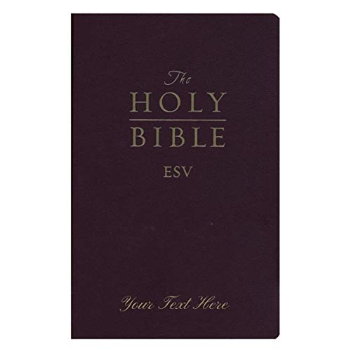 Personalized ESV Gift and Award Bible Imitation Leather Burgundy English Standard Version