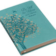 Load image into Gallery viewer, Personalized Be Still &amp; Know Teal Faux Leather Classic Journal Psalm 46:10
