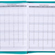 Load image into Gallery viewer, Personalized 2022 It Is Well With My Soul Teal Faux Leather Planner
