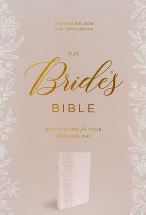 Personalized KJV Bride's Bible Comfort Print Red Letter Edition Leathersoft White King James Version