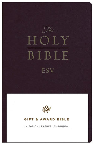 Personalized ESV Gift and Award Bible Imitation Leather Burgundy English Standard Version