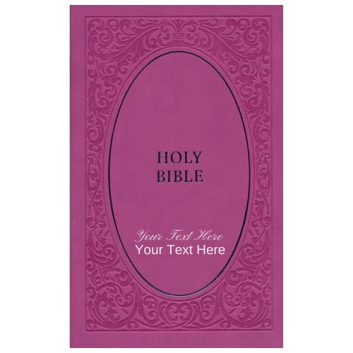 Personalized NIV Holy Bible Soft Touch Edition Leathersoft Pink Comfort Print