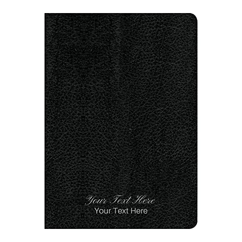 Personalized Custom Text Your Name KJV Life Application Study Bible Third Edition Large Print Red Letter Bonded Leather Black Indexed