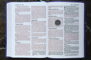 Personalized NIV Bible for Kids Large Print Thinline Leathersoft Blue