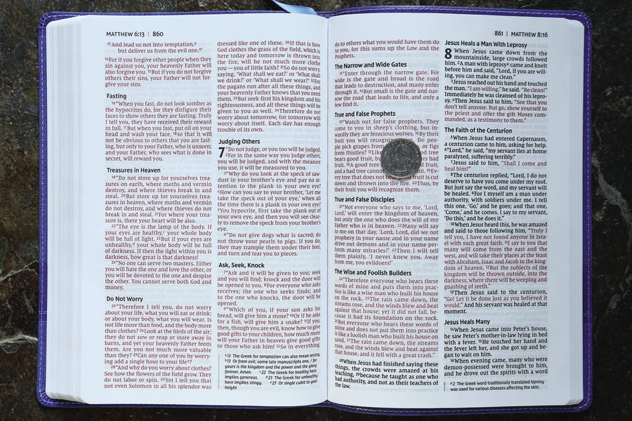 Personalized NIV Bible for Kids Large Print Thinline Leathersoft Blue