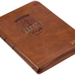 Load image into Gallery viewer, Personalized 2022 Refuge and Strength Brown Faux Leather Zippered Executive Planner
