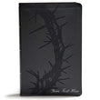 Load image into Gallery viewer, Personalized KJV Giant Print Reference Bible Charcoal LeatherTouch Red Letter
