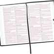 Load image into Gallery viewer, Personalized KJV Holy Bible Black Premium Leather Large Print Thinline
