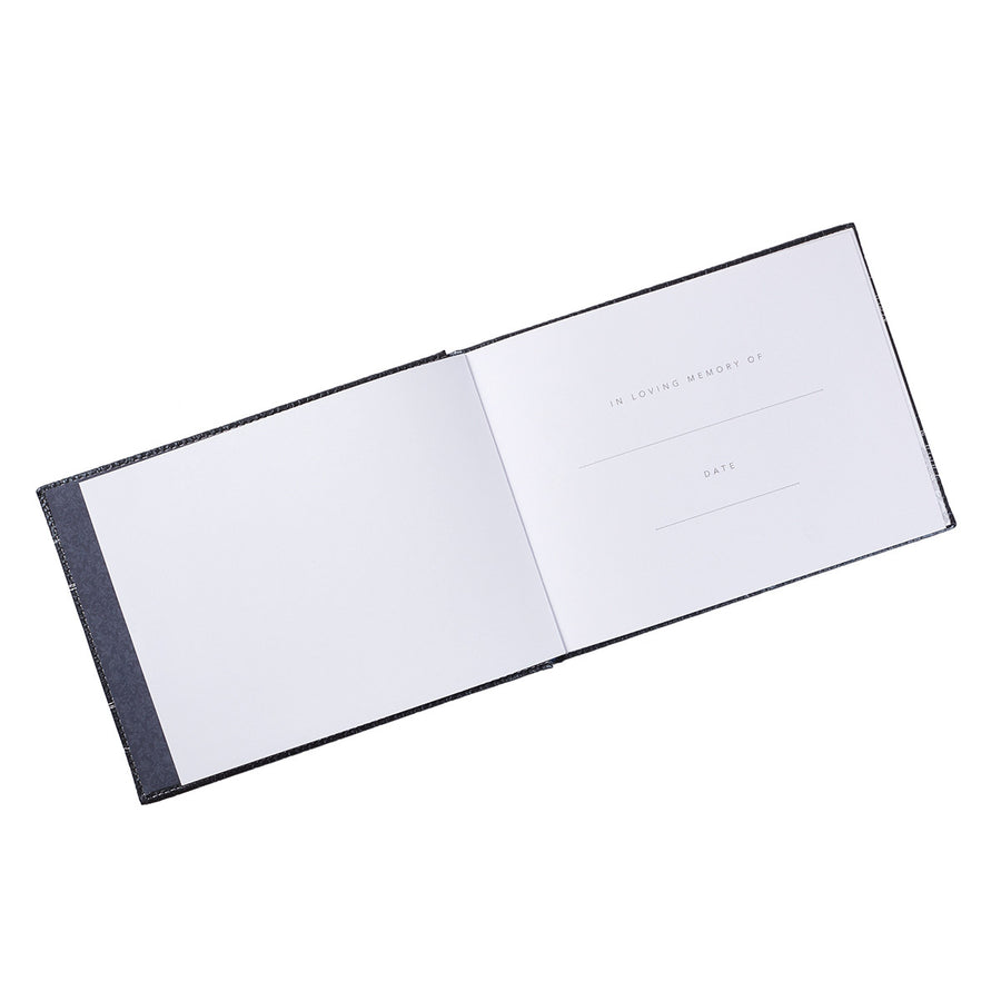 In Loving Memory Charcoal Guest Book Memory Book