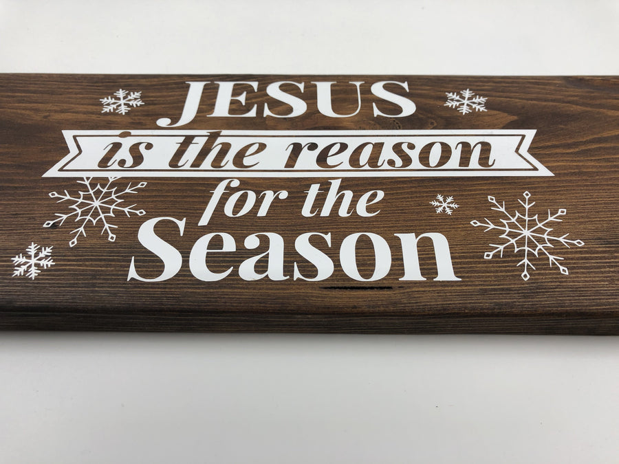 Jesus Is the Reason For The Season Wood Decor