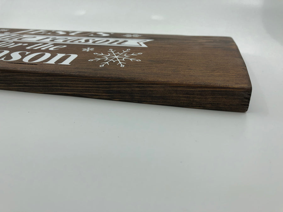 Jesus Is the Reason For The Season Wood Decor
