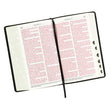 Load image into Gallery viewer, Personalized Bible KJV Giant Print Holy Bible Full Grain Premium Leather Thumb Index Black
