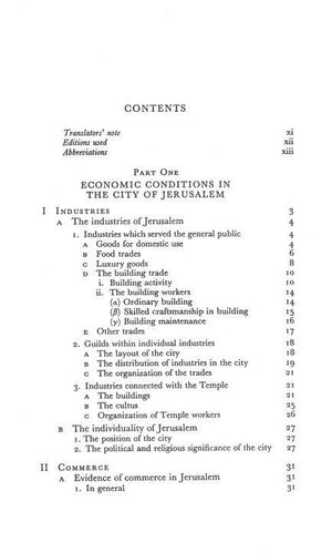 Jerusalem in the Time of Jesus - Joachim Jeremias