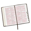 Load image into Gallery viewer, Personalized KJV Full Grain Premium Leather Thumb Index Dark Brown
