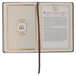 Load image into Gallery viewer, Large Print Edition Daily Devotions from the KJV Brown Faux Leather Devotional

