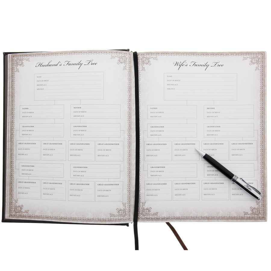 Personalized Bible Custom Text Dark Brown Faux Leather Hardcover King James Version Family Bible
