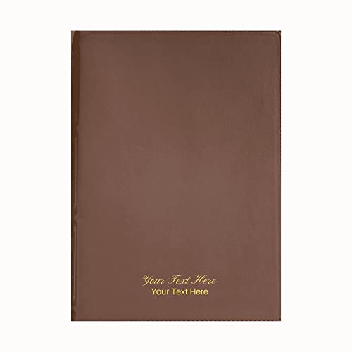 Personalized Custom Text Your Name KJV Thompson Chain-Reference Bible Comfort Print Genuine Leather | Calfskin Brown (Indexed)
