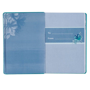 Growing in Grace Teal Faux Leather Daily Devotional - Cheri Fuller & Jennifer Kennedy Dean