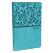 Load image into Gallery viewer, Personalized KJV Deluxe Gift Bible Red Letter Leathersoft Turquoise King James Version
