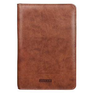 John 3:16 Brown LuxLeather Bible Study Kit