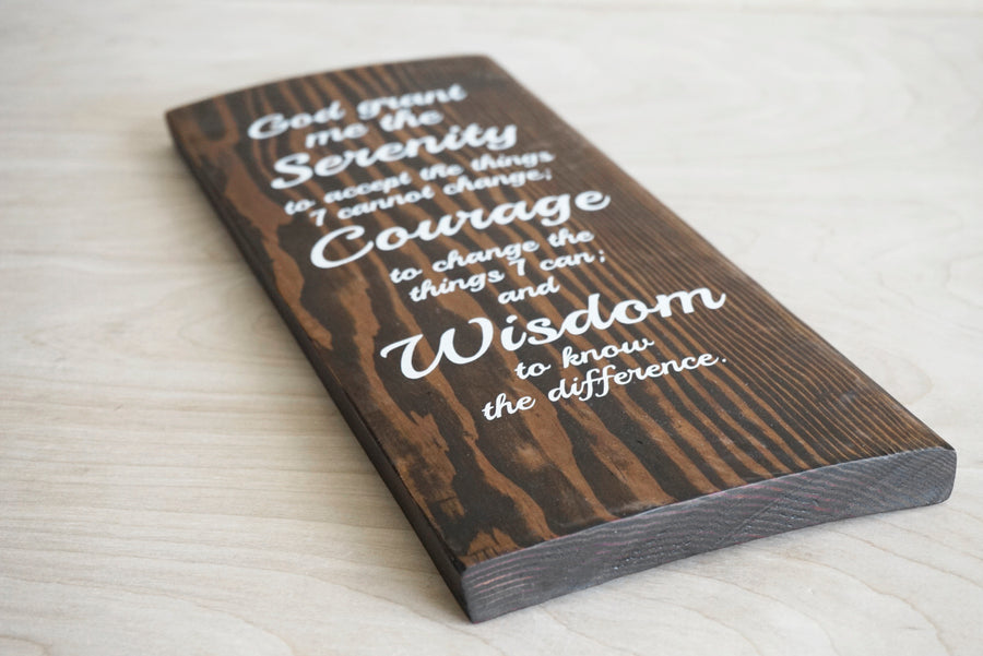 Serenity Prayer Wood Decor
