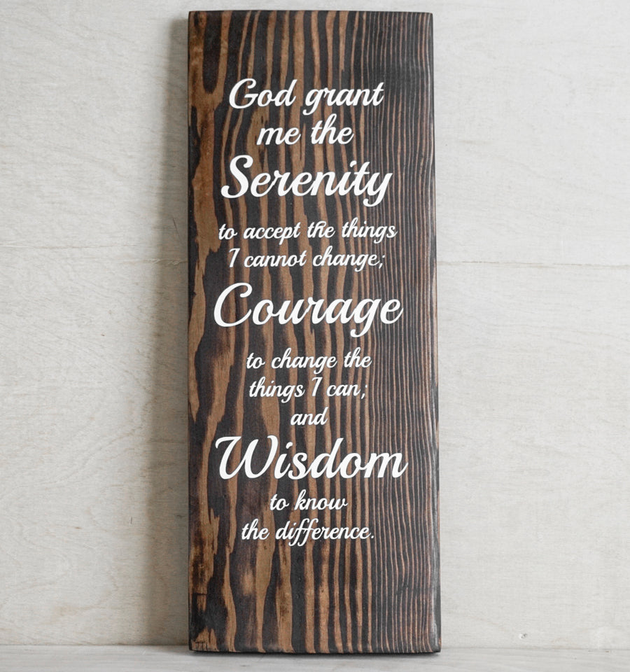 Serenity Prayer Wood Decor