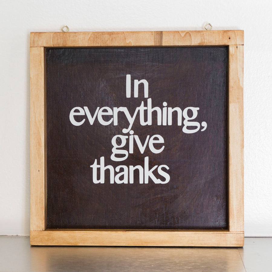 In Everything, Give Thanks Wall Decor